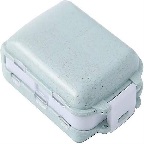 Pill Case Multi-compartments Pill Box, Daily Medicine Organizer Portable Compact Carousel 1