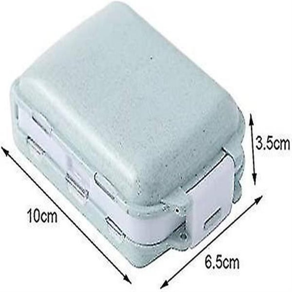 Pill Case Multi-compartments Pill Box, Daily Medicine Organizer Portable Compact Carousel 2