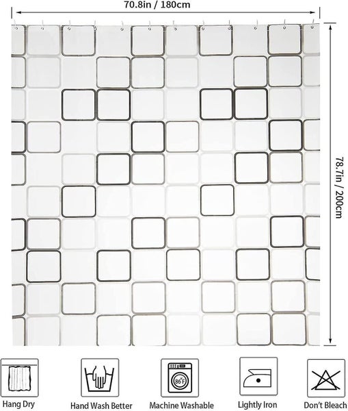 Polyester Shower Curtain, Waterproof Shower Curtain, Waterproof Shower Curtain, Carousel 2