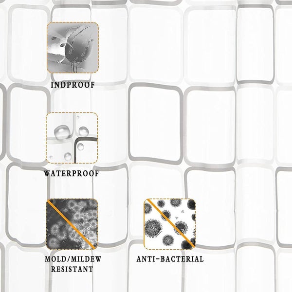 Polyester Shower Curtain, Waterproof Shower Curtain, Waterproof Shower Curtain, Carousel 5