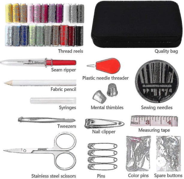 Sewing Kit With Case Sewing Supplies For Home Travel And Emergency Carousel 2