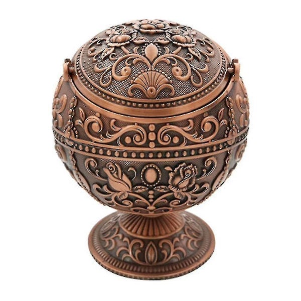 Pterosaur Windproof Ashtray With Flip Lid For Cigarette Metal Carousel 2