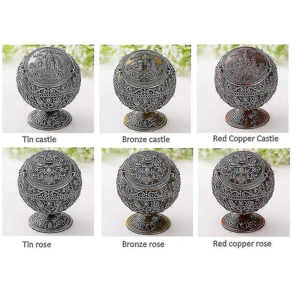 Pterosaur Windproof Ashtray With Flip Lid For Cigarette Metal Carousel 5