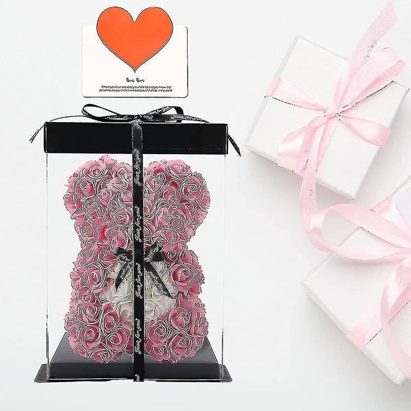Rose Bear Hand Made Teddy Bear Flower Bear Rose Teddy Bear - Gift For Her, Frien Carousel 1