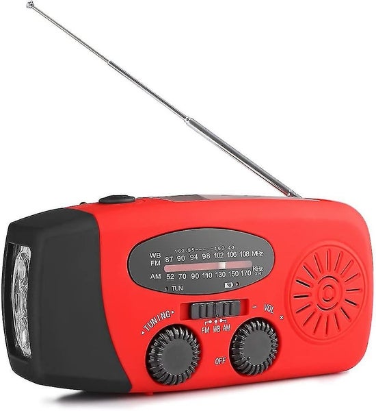 Portable Solar Radio, Hand Crank Self Powered Am/fm/noaa Radio, Dynamo Weather R Carousel 1
