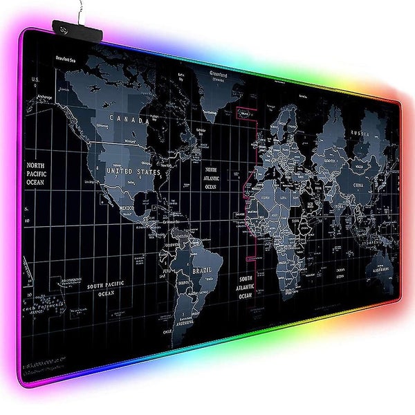 Rgb Gaming Mouse Pad Led Mouse Mat, Map With Smoothly Waterproof Surface, Non-sl Carousel 2