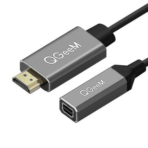 Single To Mini Dp Converter Adapter Cable Uhd 4k@30hz Plug And Play For Pc Lapto Carousel 1