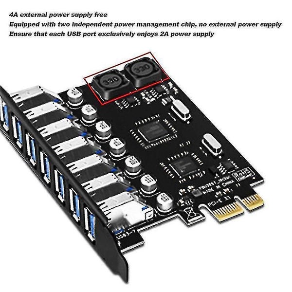 Pci-e To Usb3.0 Expansion Card 7 Ports Usb3.0 Expansion Adapter Card Carousel 4