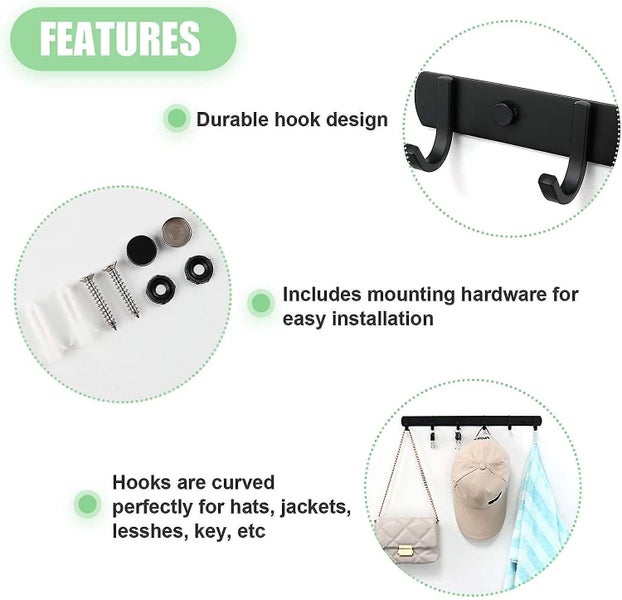 Wall Mounted Coat Rack Stainless Steel Design Coat Racks, Solid Bathroom Coat Ra Carousel 2