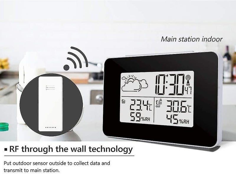 Wireless Weather Station, Indoor Outdoor Thermometer Hygrometer With Outdoor Sen Carousel 2