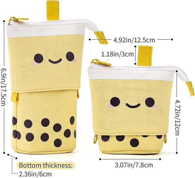 Zippered Pencil Case, H2-in-1 Pencil Case And Pen Holder, Girls Pencil Case Carousel 2