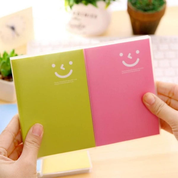 Notebooks Writing Pads Diaries Cute Smiley Notebook Diary Book,13.4cm*9.5cm, Col64355075214081114