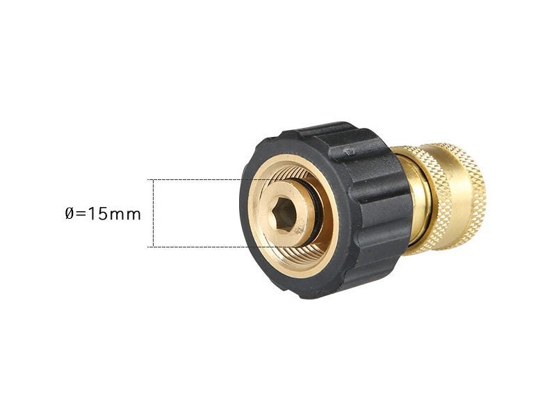 Pressure Washer Fitting Adapter 1/4QC to M22(15mm) Carousel 2