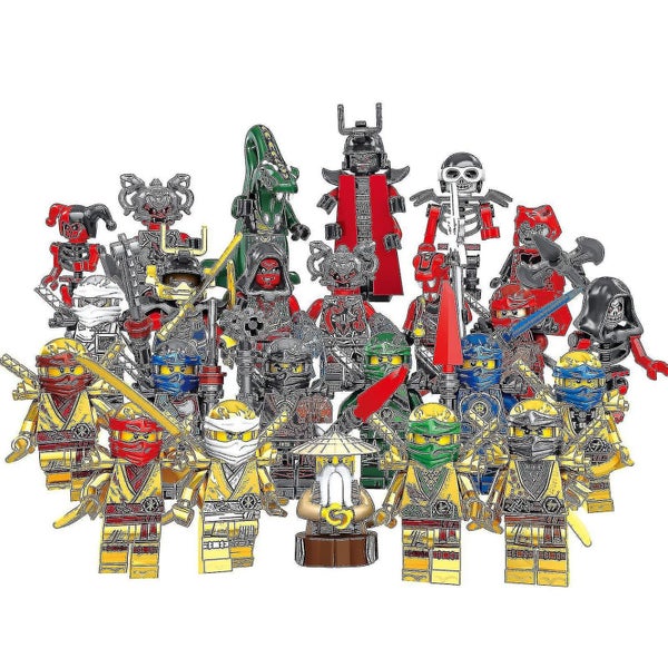 Set Of 24 Pcs Ninjago Mini Figures Kai Jay Sensei Wu Master New Building Blocks Carousel 1