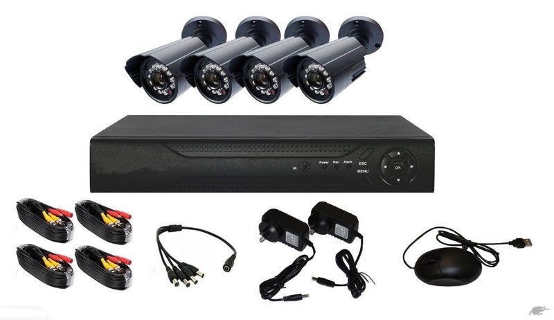 Security camera system 1080p 4 Channel + 1TB Hard Drive Option if Selected Carousel 1