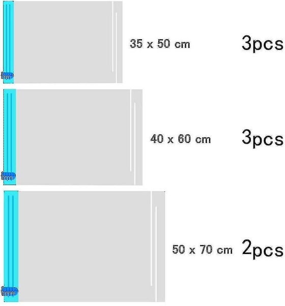 Travel Vacuum Bags For Rolling By Hand 8 Pieces | Vacuum Storage Bags For Travel Carousel 2