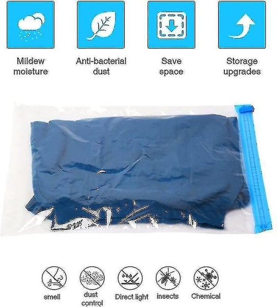 Travel Vacuum Bags For Rolling By Hand 8 Pieces | Vacuum Storage Bags For Travel Carousel 5