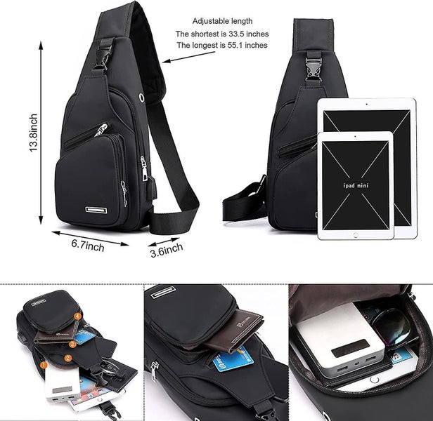 Waterproof Sling Bag Crossbody Backpack For Men Women Sling Backpack Hiking Dayp Carousel 2