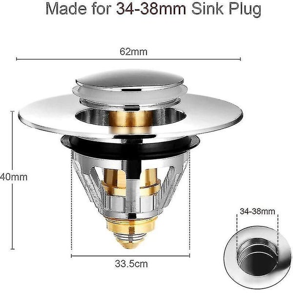 Universal Stainless Steel Pop-up Sink Carousel 2