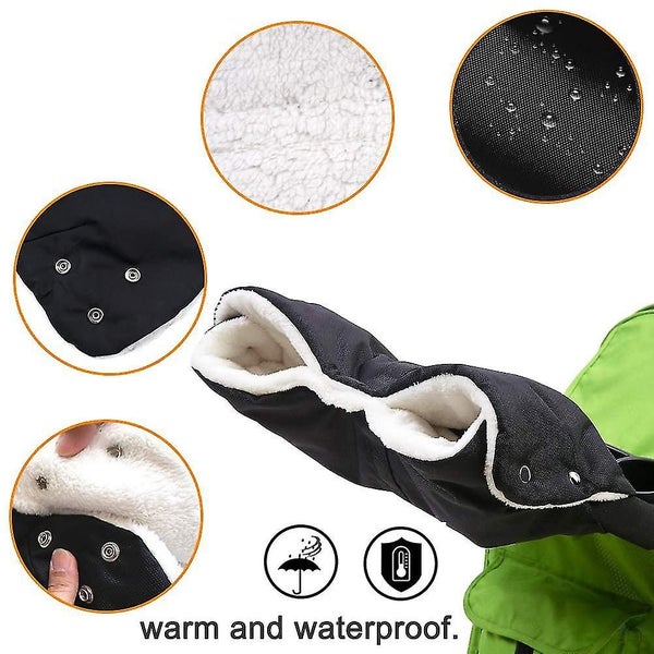 Stroller Warm Gloves, Stroller Cover, Gloves With Fleece Inside Carousel 2
