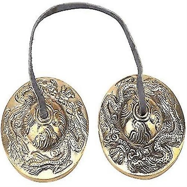 Tibetan Meditation Bell Percussion Instrument Buddhist Temple Sound Hand Carved Carousel 1
