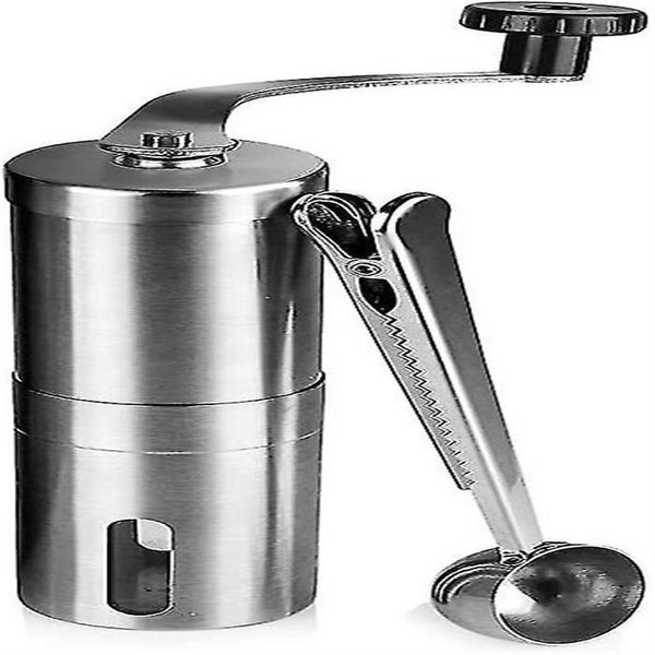 Stainless Steel Manual Coffee Grinder - Mini Coffee Bean Grinder With Adjustable Carousel 1