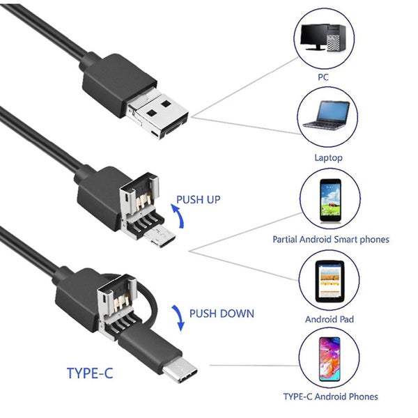 Waterproof Usb Endoscope Borescope Snake Inspection Camera With 6 Led Lights Mob Carousel 5