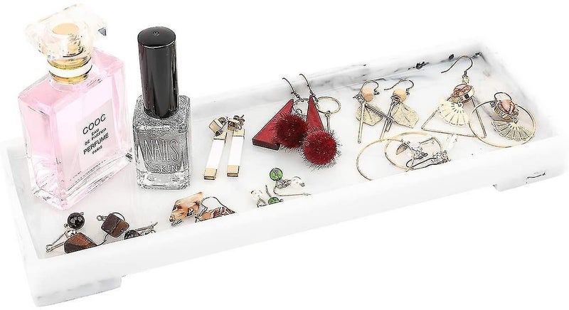 Vanity Tray, Bathroom Tray Toilet Tank Storage Tray, Resin Kitchen Sink Trays, M Carousel 5