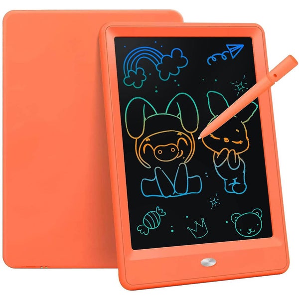 Toys For 3-6 Years Old Girls Boys, Lcd Writing Tablet 10 Inch Doodle Board, Elec Carousel 1