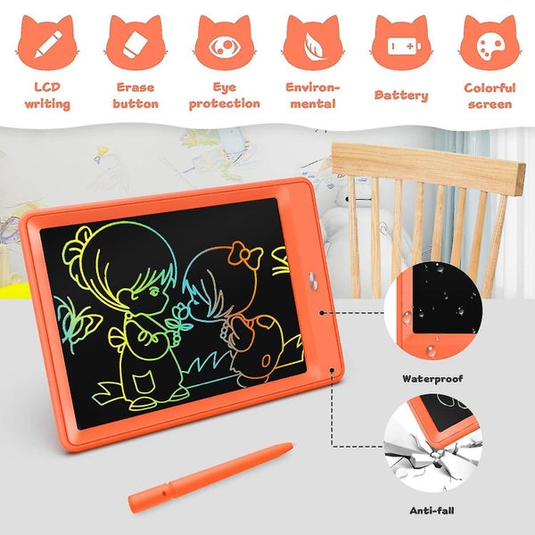 Toys For 3-6 Years Old Girls Boys, Lcd Writing Tablet 10 Inch Doodle Board, Elec Carousel 2