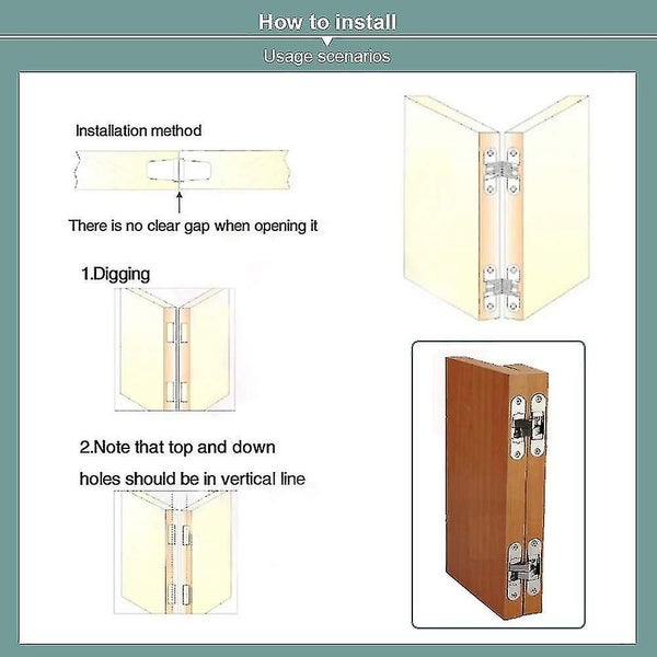 Zinc Alloy Concealed Hinge For Folding Door 43.7mm Carousel 5