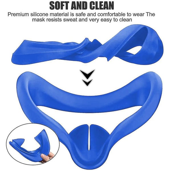 Vr Silicone Mask Face Cover For Oculus Quest 2 Face Cushion Carousel 2