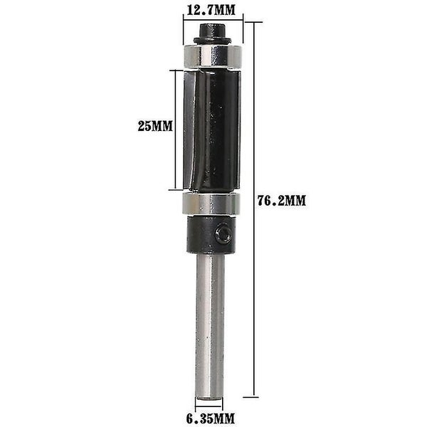 Top And Bottom Bearing Flush Trim Router Bit, Pattern Template Trim Router Bit W Carousel 2