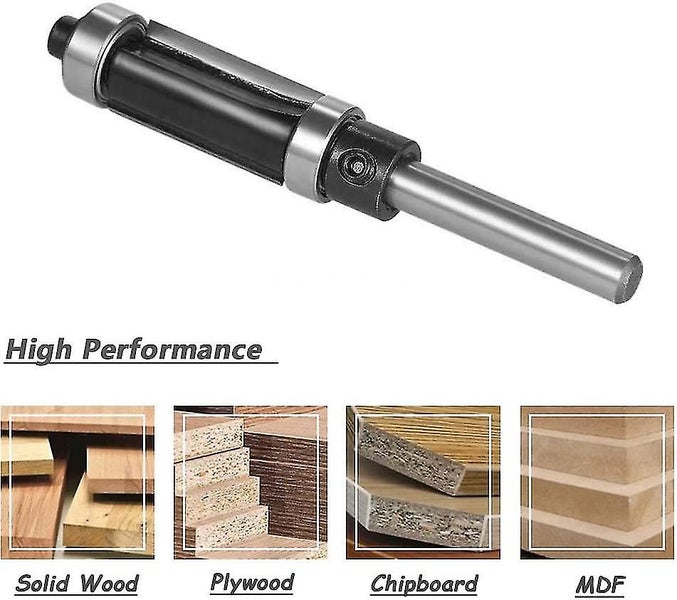 Top And Bottom Bearing Flush Trim Router Bit, Pattern Template Trim Router Bit W Carousel 4