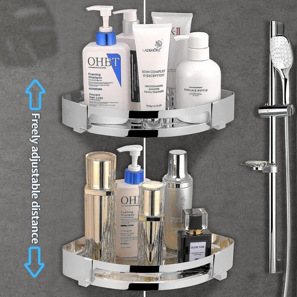 Stainless Steel Bathroom Rack Toilet Tripod Kitchen Corner Storage Rack Punch Fr Carousel 2