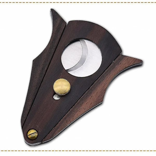 Stainless Steel Cigar Scissors Wooden Handle Cigar Scissors Automatic Pop-up Cig64181293628162110