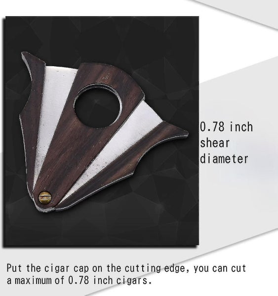 Stainless Steel Cigar Scissors Wooden Handle Cigar Scissors Automatic Pop-up Cig64181293628162113