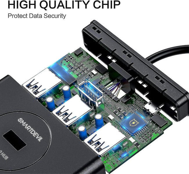 Usb Hub 3.0 4 Port 5gbs Super Speed Distributor With 1m Cable, Compatible With P Carousel 5