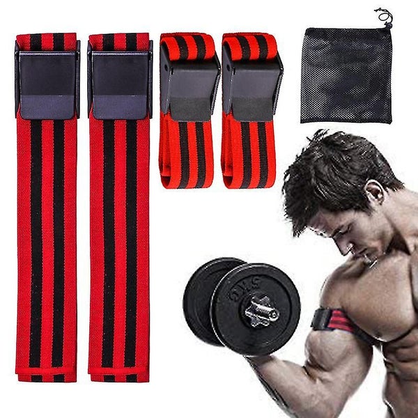 2 Pack Occlusion Training Bands Blood Flow Restriction Training Wraps Fitness Carousel 1