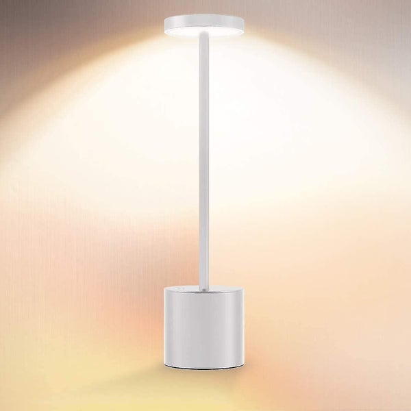 Cordless Table Lamp, Led Metal Usb Rechargeable 6000mah 2-levels Brightness Nigh Carousel 1
