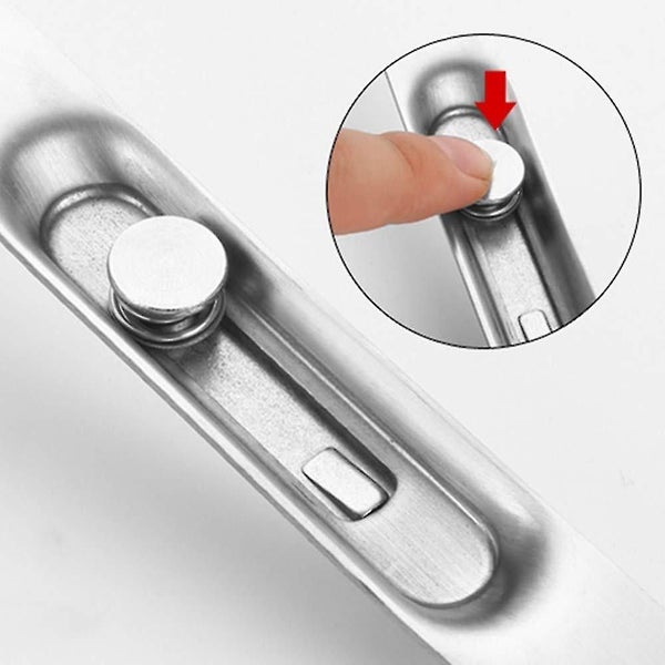 2 Pack 4 Inch Stainless Steel Security Door Guard Concealed Slide Bolt Latch Loc Carousel 3