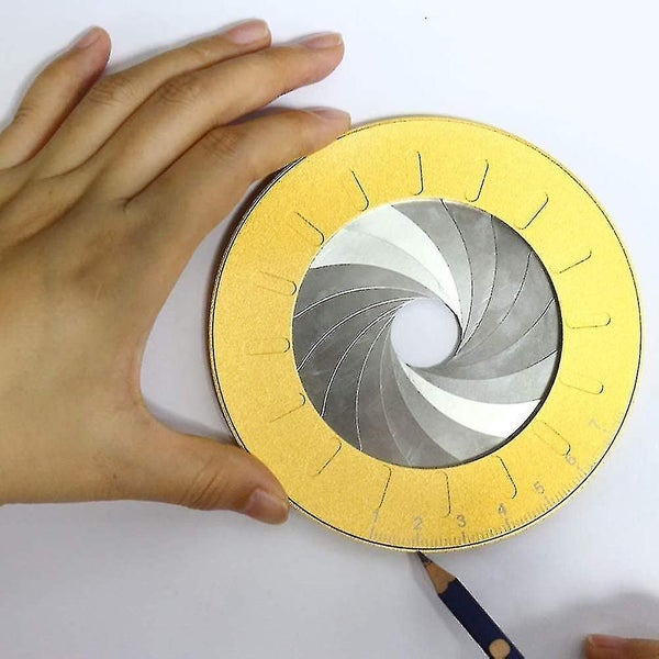 Circle Drawing Tool 360 Degrees - Large Stainless Steel Circle Template - Adjust64367514781313111