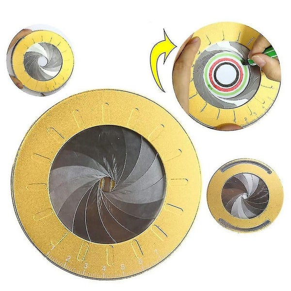 Circle Drawing Tool 360 Degrees - Large Stainless Steel Circle Template - Adjust64367514781313112