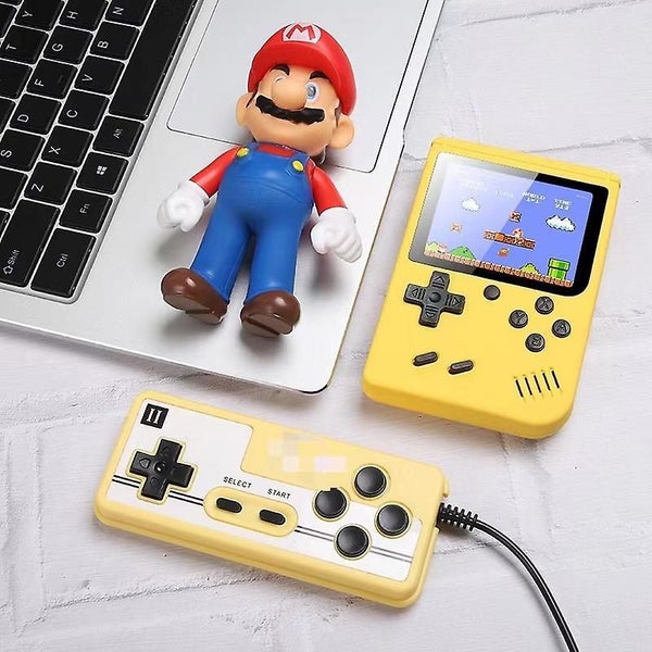 1 Pcs Game Console Yellow Retro Nostalgic Handheld Game Carousel 1
