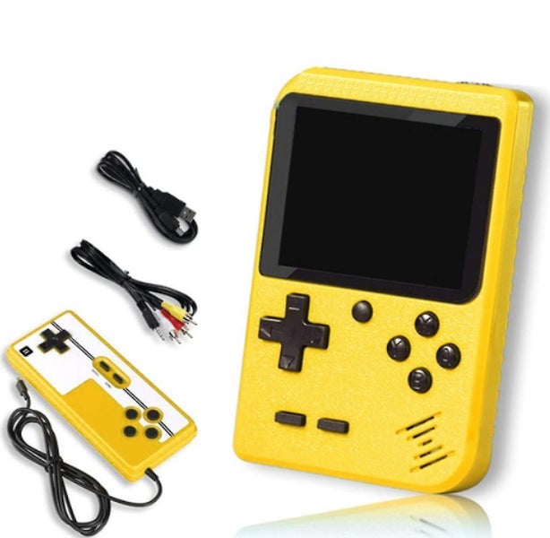 1 Pcs Game Console Yellow Retro Nostalgic Handheld Game Carousel 2