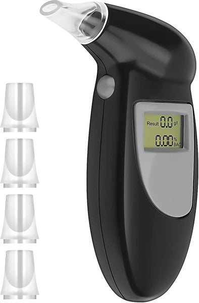 Digital Breathalyzer Alcohol Tester, With 4pcs Mouthpieces Carousel 1