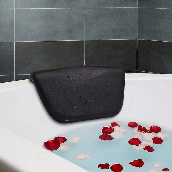 Bath Pillow Head Rest Soft Home Pu Leather Bathroom Accessories Carousel 2