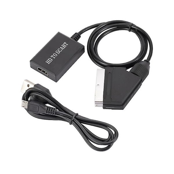 Converter Hdmi To Scart Converter 1080p Hd Audio Video Adapter For Hdtv Dvd Sky Carousel 1