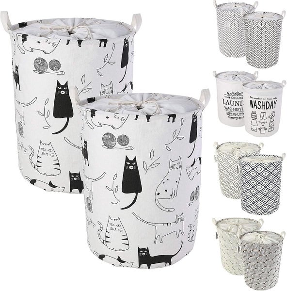 1pc Laundry Baskets With Cover Carousel 1
