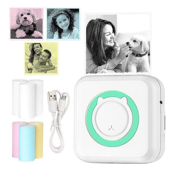 Wireless Printer - Bluetooth Thermal Printers With 6 Printing Paper Compatible F Carousel 1